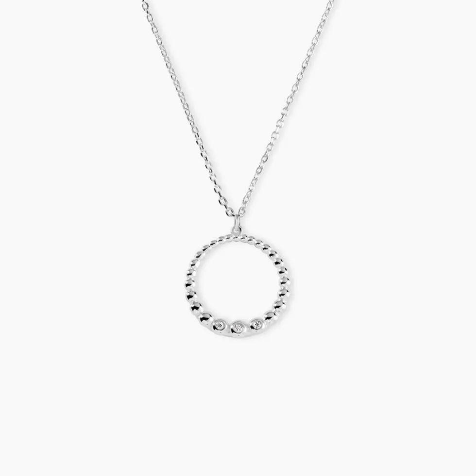 Collier Lidig Argent Oxyde De Zirconium