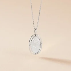 Collier Lilibeth Argent Blanc Nacre