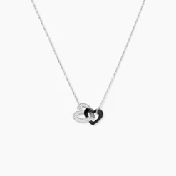 Collier Lineth Argent Blanc Céramique Oxyde De Zirconium