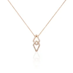 Collier Lisa Or Rose Diamant