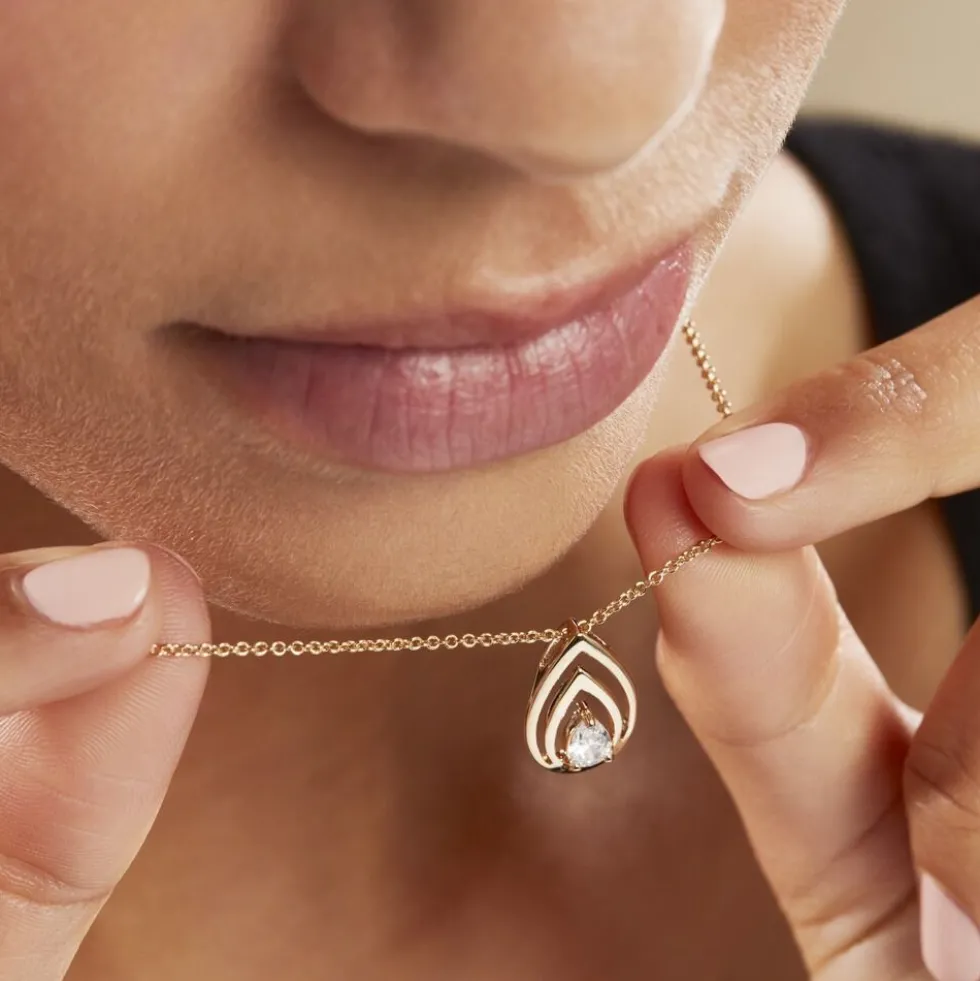 Collier Loetitia Plaqué Or Jaune Oxyde De Zirconium
