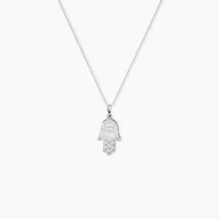 Collier Loiza Argent Blanc