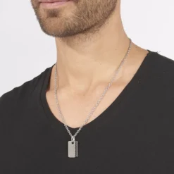 Collier Lovaina Acier Blanc