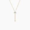 Collier Lumiere Or Jaune Oxyde De Zirconium