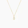 Collier Luminea Or Jaune Nacre Oxyde De Zirconium