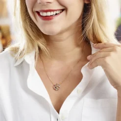 Collier Lutine Plaqué Or Jaune Oxyde Et Pierre De Synthese