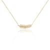 Collier Luz Plaqué Or Jaune Oxyde De Zirconium