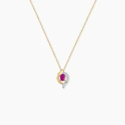 Collier Lydia Or Jaune Rubis