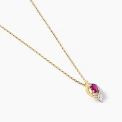 Collier Lydia Or Jaune Rubis