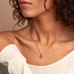 Collier Lyov Argent Rose