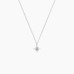 Collier Lysianne Argent Blanc Oxyde De Zirconium