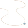 Collier Maeva Or Rose Topaze Et Oxyde De Zirconium
