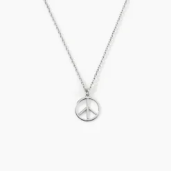 Collier Mahli Argent Blanc