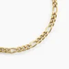 Collier Maille Acier Doré Virgil