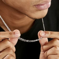 Collier Maille Teo Argent Blanc