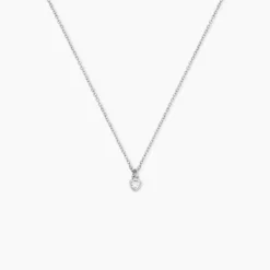 Collier Marciana Argent Blanc Oxyde De Zirconium