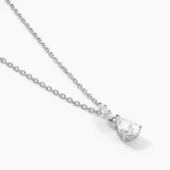 Collier Marie-helena Argent Blanc Oxyde De Zirconium