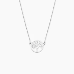 Collier Marijan Argent Blanc