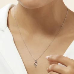 Collier Marnie Or Blanc Diamant