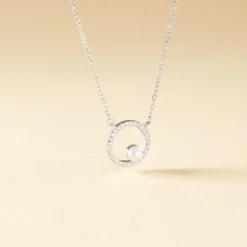 Collier Marthe Argent Blanc Perle De Culture Et Oxyde De Zirconium