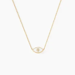 Collier Matiasma Or Jaune Nacre Diamant