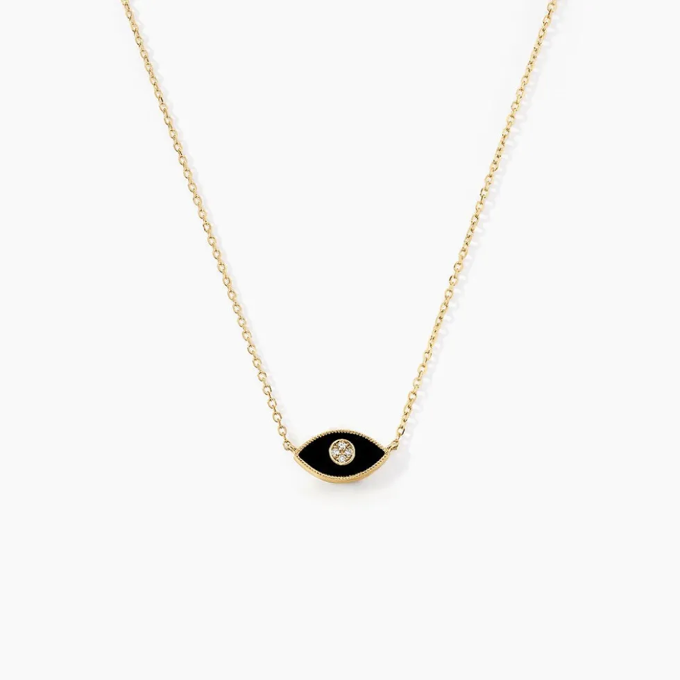 Collier Matiasma Or Jaune Onyx Diamant