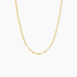 Collier Mauricette Acier Jaune
