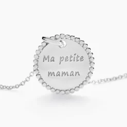 Collier Mayi Argent Blanc