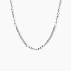 Collier Melodie Argent Blanc