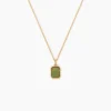 Collier Memory Plaqué Or Jaune Aventurine