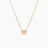 Collier Memory Plaqué Or Jaune Quartz