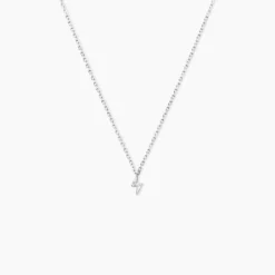 Collier Meyline Argent Blanc Oxyde De Zirconium