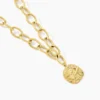Collier Milina Acier Jaune Cristal