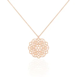 Collier Mina Argent Rose