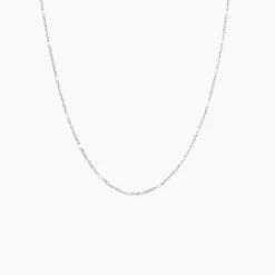 Collier Molly Argent Blanc