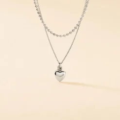 Collier Monifa Argent Blanc
