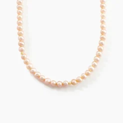 Collier Multicolore Or Jaune Perle De Culture