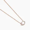 Collier Muse Argent Rose Nacre Oxyde De Zirconium