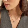 Collier Muse Argent Rose Nacre Oxyde De Zirconium