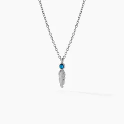 Collier Nahara Argent Blanc Oxyde De Zirconium