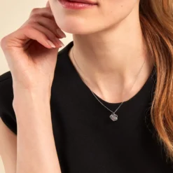 Collier Najatte Argent Blanc