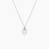 Collier Naly Argent Blanc Oxyde De Zirconium