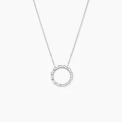 Collier Nevada Argent Blanc Oxyde De Zirconium