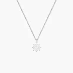 Collier Noe Argent Blanc
