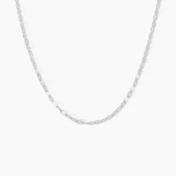 Collier Norene Argent Blanc