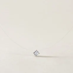 Collier Nylon Argent Blanc Oxyde