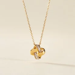Collier Nyree Or Jaune Diamant