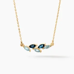 Collier Océan Or Jaune Topaze