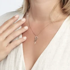 Collier Odelyne Argent Rose