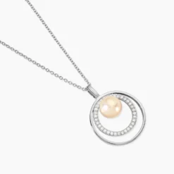 Collier Oksana Argent Blanc Perle De Culture